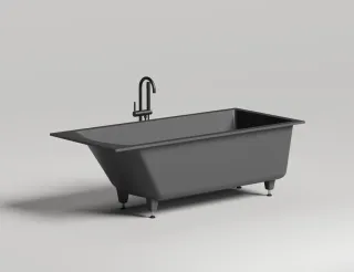 Ванна из искусственного камня Salini Cascata Kit S-Stone 104523MRF 180x80см RAL полностью